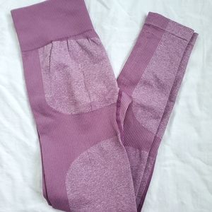 Womens Purple active stretch workout leggings